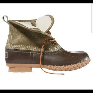 New LL Bean 6” Sherpa Lined PrimaLoft Bean Boot Size 11 M